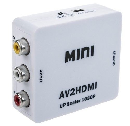 Mini Adaptador Convertidor Señal Rca - Hdmi 1080p 720p Tv