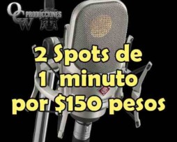 Spots Publicitarios Radio Perifoneo 2 Minutos X 150 Pesos!!