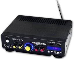 Amplificador De Sonido 150w Usb/sd Radio Fm Efecto Eco Xaris