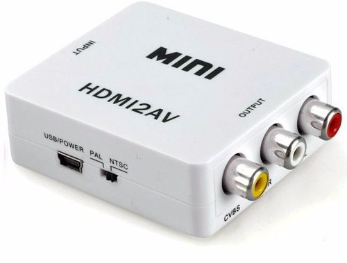 Mini Adaptador Convertidor Señal Hdmi A Rca Audio Y Video