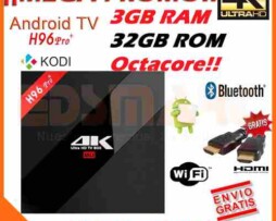 Tv Box H96 Pro Plus 4k 3gb 32gb Kodi 17 Android 6 Canales