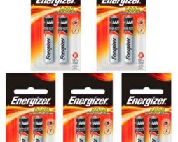5 Paquetes De Pila Alcalina Aaaa Energizer Lr61 1.5v